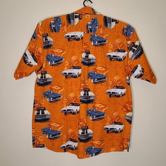 North River Short Sleeve Button Down Muscle Car Shirt - Picture 3 of 5